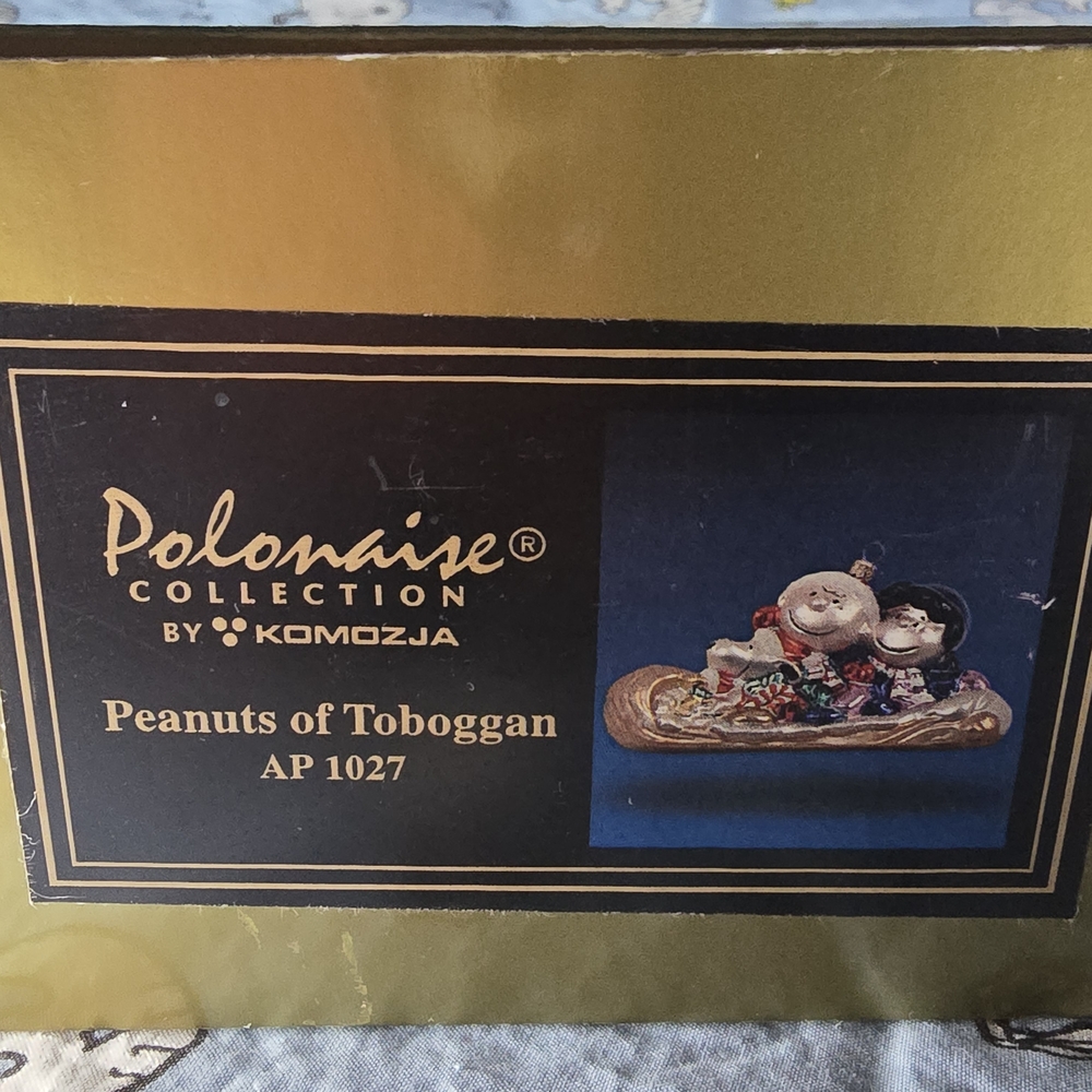 Peanuts of Toboggan Ornament